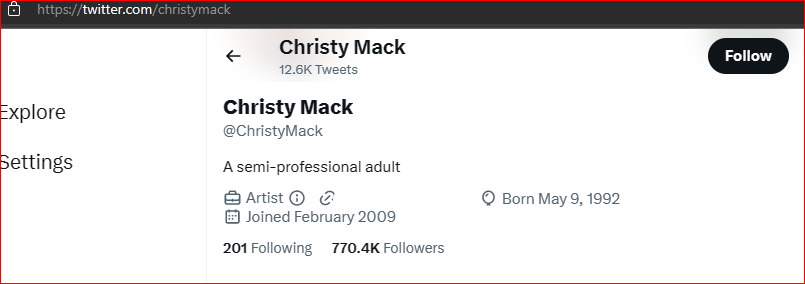 Christy Mack Date of Birth
