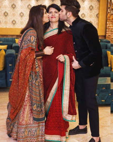 Sahil Narang with his mother and sister
