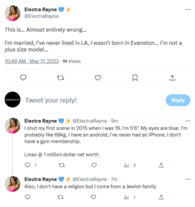 Electra Rayne Biography, Age, Husband, Boyfriend, Height, Wiki, Bio